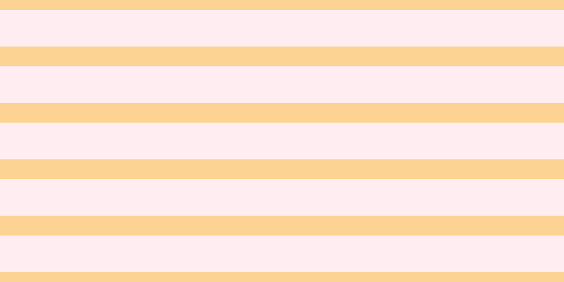 #ffbdce (25%), #fcd393 horizontal lines, twenty-eight pixels wide, fifty-two pixels apart