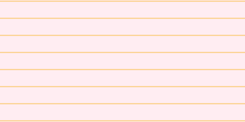 #ffbdce (25%), #fcd393 horizontal lines, four pixels wide, fifty-two pixels apart