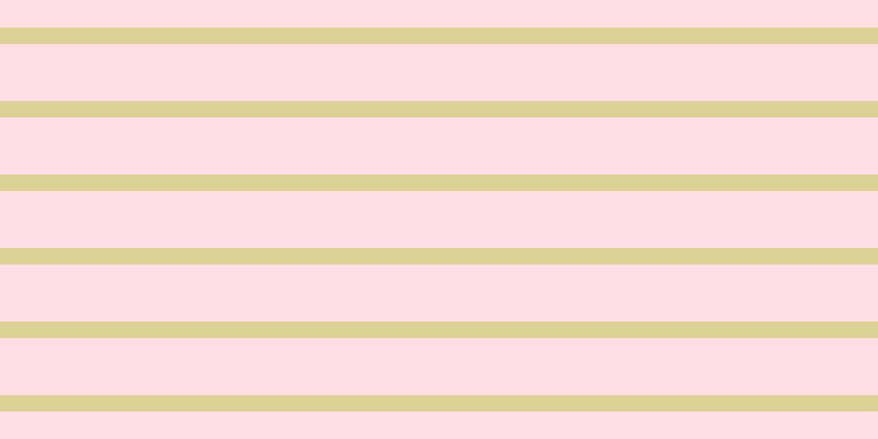 #ffbdce (50%), #dbd393 horizontal lines, fifteen pixels wide, fifty-two pixels apart