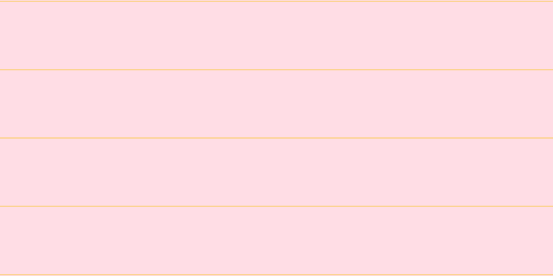 #ffbdce (50%), #fcd393 horizontal lines, two pixels wide, ninety-seven pixels apart