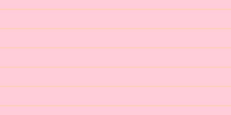 #ffbdce (75%), #fcd393 horizontal lines, two pixels wide, sixty-five pixels apart