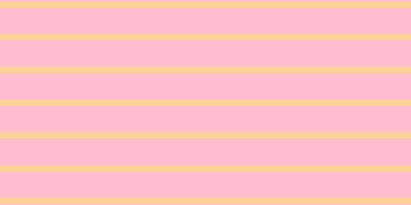 #ffbdcf, #fcd393 horizontal lines, twelve pixels wide, fifty-two pixels apart