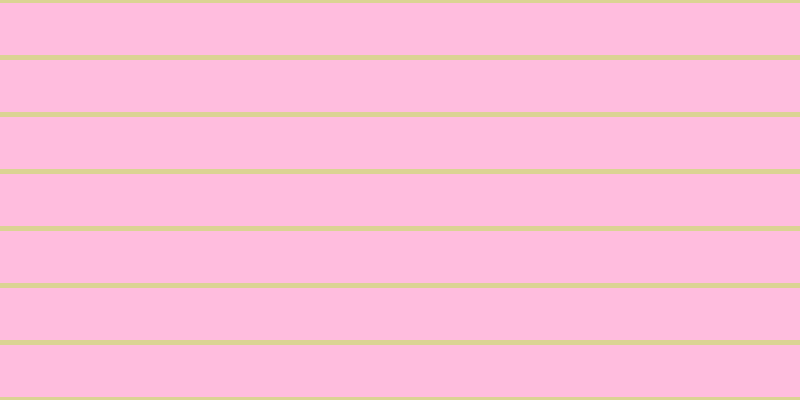 #ffbdde, #dbd393 horizontal lines, five pixels wide, fifty-two pixels apart