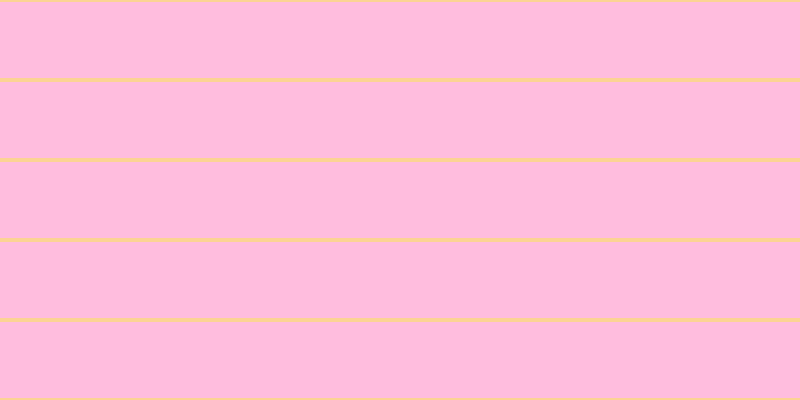#ffbdde, #fcd393 horizontal lines, four pixels wide, seventy-six pixels apart