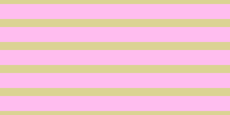 #ffbdef, #dbd393 horizontal lines, twenty-eight pixels wide, fifty-two pixels apart