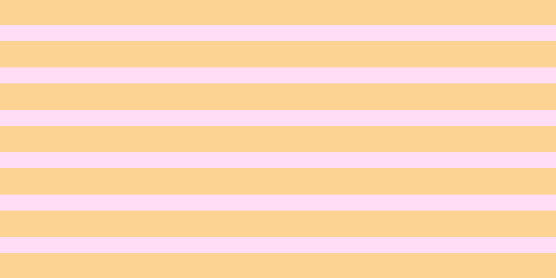#ffbdf0 (50%), #fcd393 horizontal lines, thirty-eight pixels wide, twenty-three pixels apart