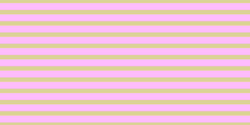 #ffbdff, #dbd393 horizontal lines, fourteen pixels wide, twenty-two pixels apart