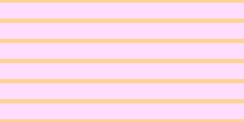 #ffbdff (50%), #fcd393 horizontal lines, fourteen pixels wide, fifty-two pixels apart