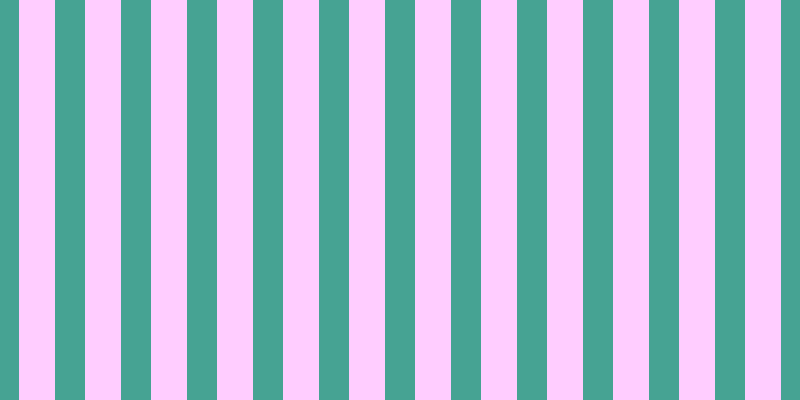 #ffbdff (75%), #46a393 vertical lines, thirty pixels wide, thirty-six pixels apart