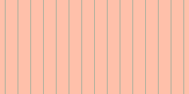 #ffc0aa, #67a393 vertical lines, two pixels wide, fifty-two pixels apart
