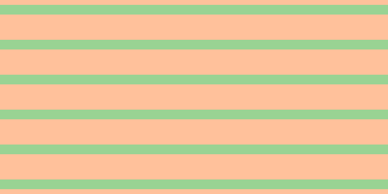 #ffc19b, #99d393 horizontal lines, twenty pixels wide, fifty-two pixels apart