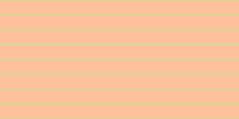 #ffc19b, #dbd393 horizontal lines, seven pixels wide, forty-three pixels apart