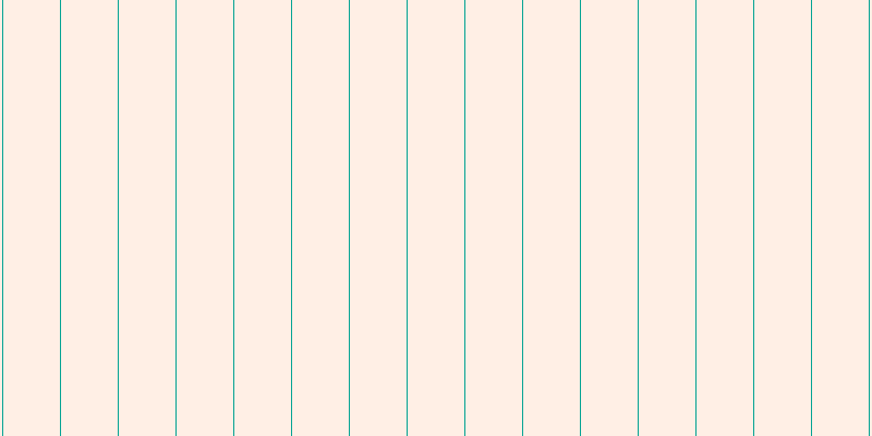 #ffc19b (25%), #04a393 vertical lines, one pixels wide, fifty-two pixels apart