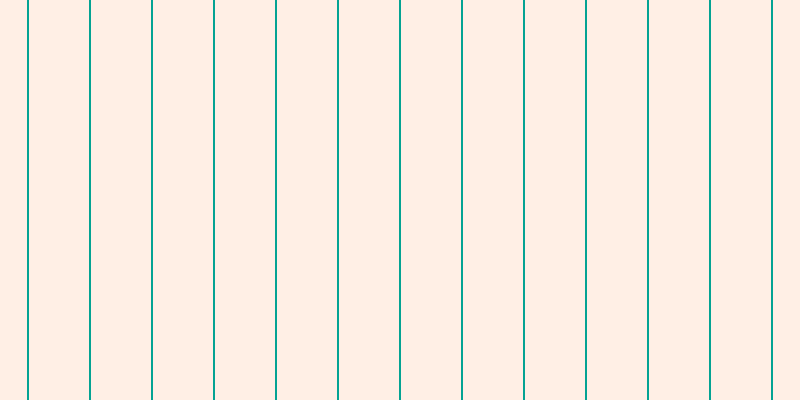 #ffc19b (25%), #04a393 vertical lines, two pixels wide, sixty pixels apart