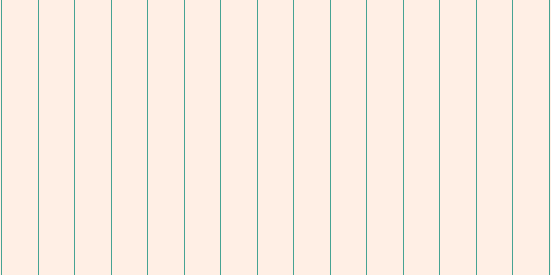 #ffc19b (25%), #46a393 vertical lines, one pixels wide, fifty-two pixels apart