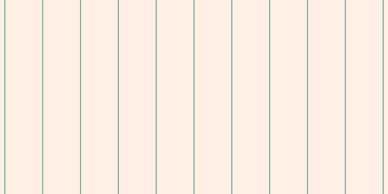 #ffc19b (25%), #67a393 vertical lines, two pixels wide, seventy-six pixels apart
