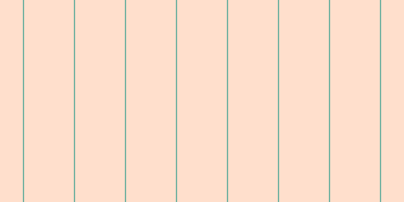 #ffc19b (50%), #46a393 vertical lines, two pixels wide, ninety-nine pixels apart