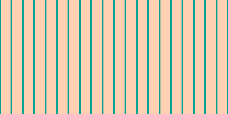 #ffc19b (75%), #04a393 vertical lines, six pixels wide, thirty-four pixels apart