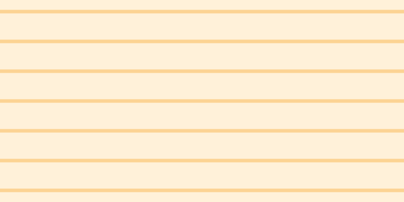 #ffca6a (25%), #fcd393 horizontal lines, seven pixels wide, fifty-two pixels apart