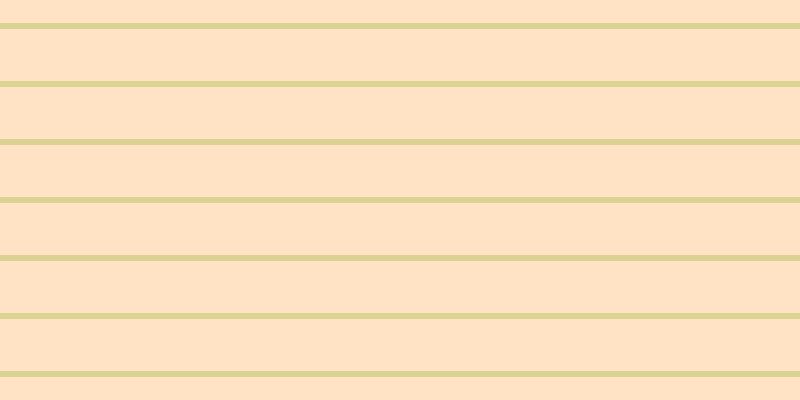 #ffca8b (50%), #dbd393 horizontal lines, six pixels wide, fifty-two pixels apart