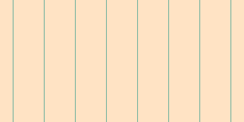 #ffca8b (50%), #46a393 vertical lines, two pixels wide, one hundred pixels apart