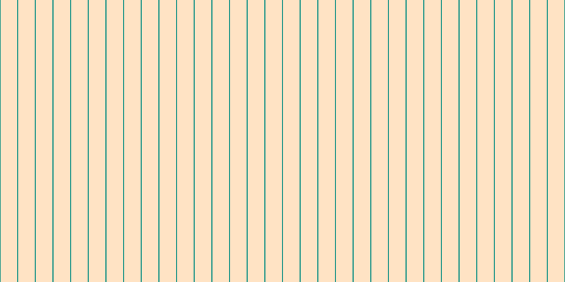 #ffca8b (50%), #46a393 vertical lines, two pixels wide, twenty-three pixels apart