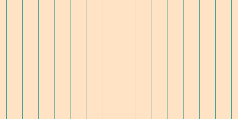 #ffca8b (50%), #46a393 vertical lines, two pixels wide, fifty-two pixels apart