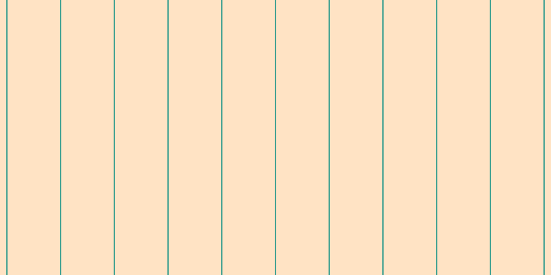 #ffca8b (50%), #46a393 vertical lines, two pixels wide, seventy-six pixels apart