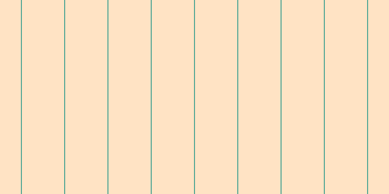 #ffca8b (50%), #46a393 vertical lines, two pixels wide, eighty-seven pixels apart