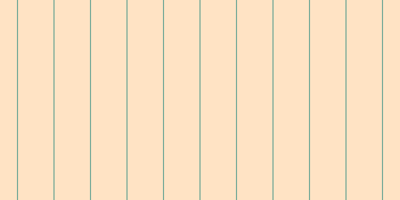 #ffca8b (50%), #67a393 vertical lines, two pixels wide, seventy-one pixels apart