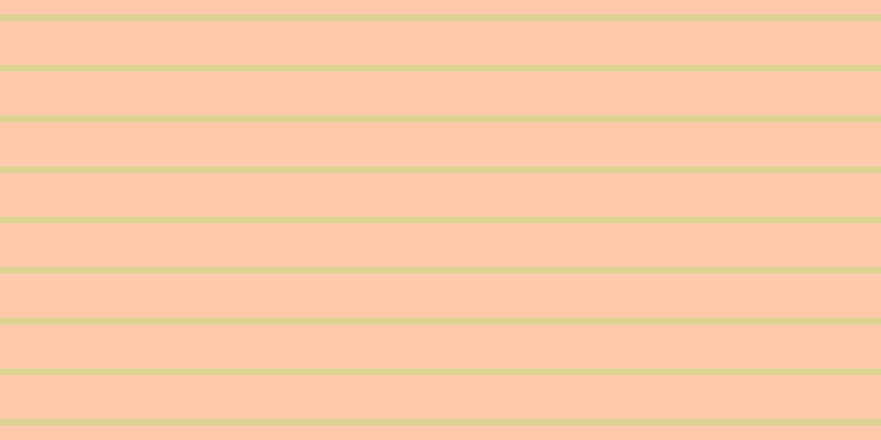 #ffcaac, #dbd393 horizontal lines, six pixels wide, forty pixels apart