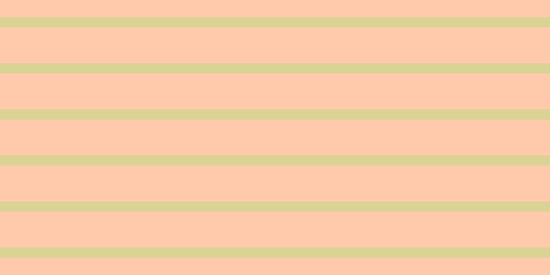 #ffcaac, #dbd393 horizontal lines, fifteen pixels wide, fifty-two pixels apart