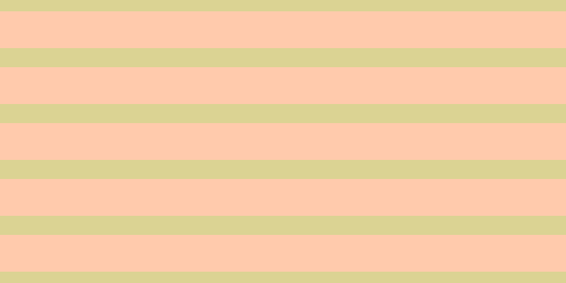 #ffcaac, #dbd393 horizontal lines, twenty-seven pixels wide, fifty-two pixels apart