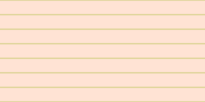#ffcaac (50%), #dbd393 horizontal lines, five pixels wide, fifty-two pixels apart