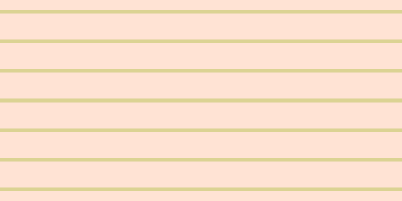 #ffcaac (50%), #dbd393 horizontal lines, seven pixels wide, fifty-two pixels apart