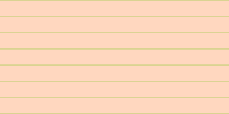#ffcaac (75%), #dbd393 horizontal lines, five pixels wide, fifty-two pixels apart