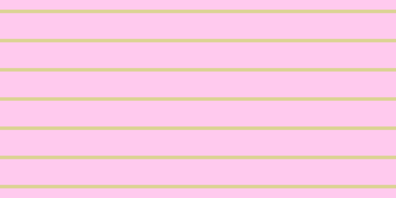 #ffcaee, #dbd393 horizontal lines, seven pixels wide, fifty-two pixels apart