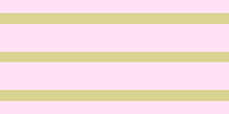 #ffcaee (50%), #dbd393 horizontal lines, thirty-eight pixels wide, ninety-seven pixels apart