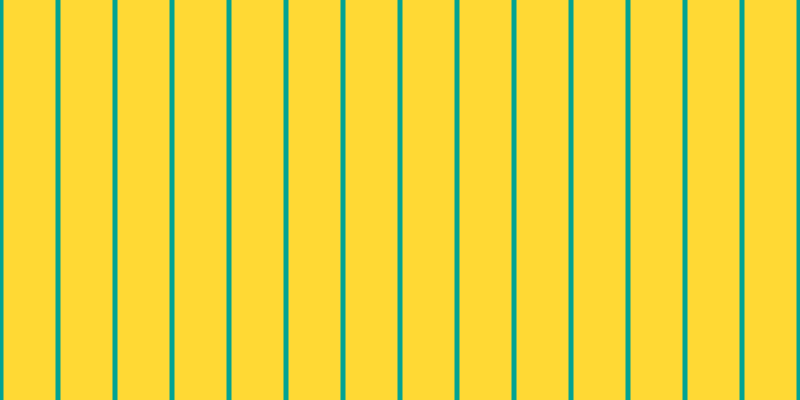 #ffd934, #04a393 vertical lines, five pixels wide, fifty-two pixels apart