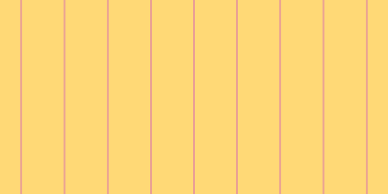 #ffd976, #eba393 vertical lines, four pixels wide, eighty-five pixels apart