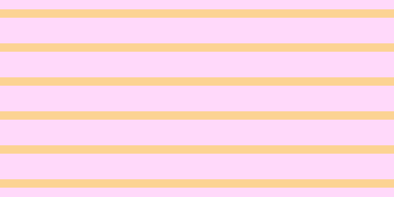 #ffd9fa, #fcd393 horizontal lines, seventeen pixels wide, fifty-two pixels apart