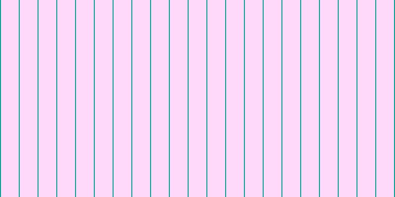 #ffd9fa, #04a393 vertical lines, two pixels wide, thirty-six pixels apart