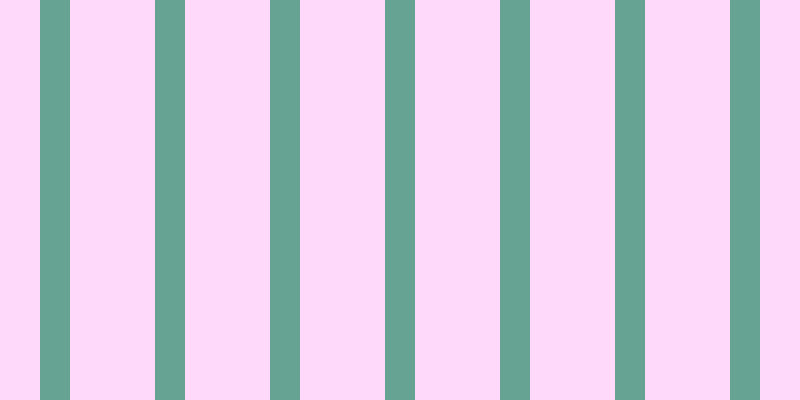 #ffd9fa, #67a393 vertical lines, thirty pixels wide, eighty-five pixels apart