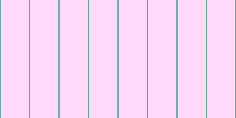 #ffd9fa, #67a393 vertical lines, four pixels wide, ninety-six pixels apart