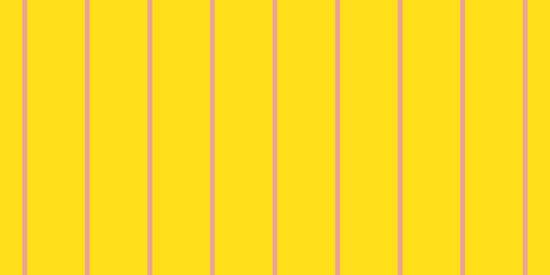 #ffde1a, #eba393 vertical lines, seven pixels wide, eighty-four pixels apart