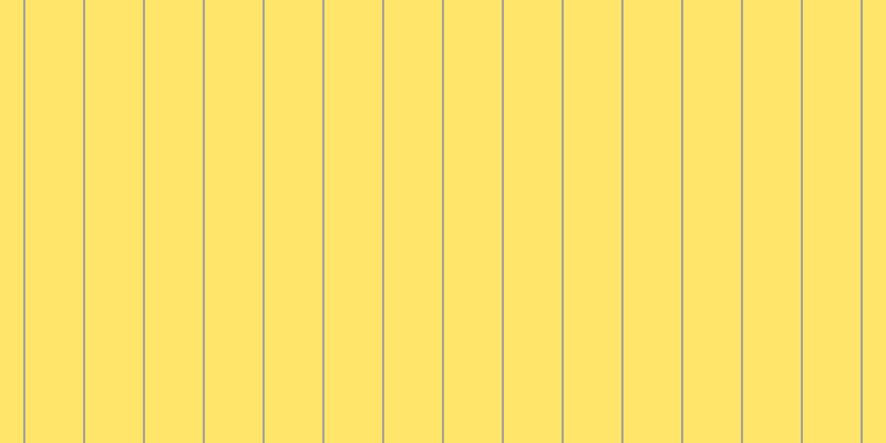 #ffde3b (75%), #a9a393 vertical lines, two pixels wide, fifty-two pixels apart