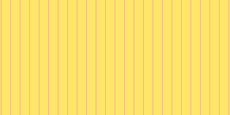 #ffde3b (75%), #eba393 vertical lines, two pixels wide, thirty-one pixels apart