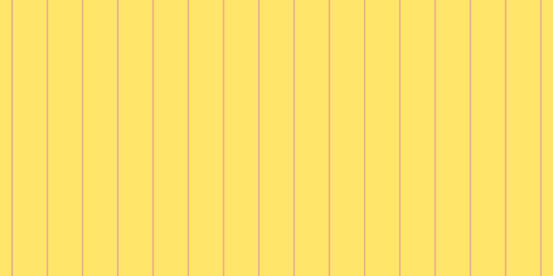 #ffde3b (75%), #eba393 vertical lines, two pixels wide, forty-nine pixels apart