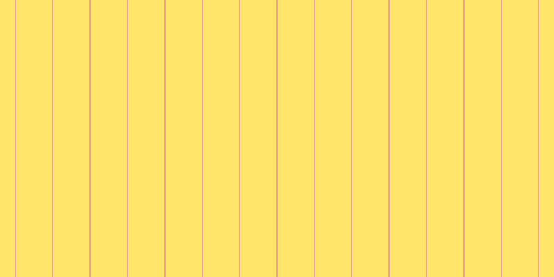 #ffde3b (75%), #eba393 vertical lines, two pixels wide, fifty-two pixels apart