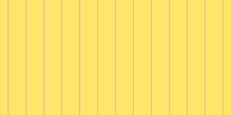 #ffde3b (75%), #eba393 vertical lines, two pixels wide, sixty pixels apart